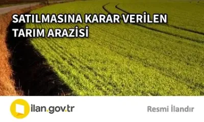 SATILMASINA KARAR VERİLEN TARIM ARAZİSİ