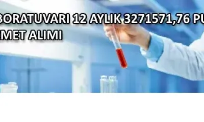 TIBBİ PATOLOJİ LABORATUVARI 12 AYLIK 3271571,76 PUAN DIŞ LABORATUVAR HİZMET ALIMI