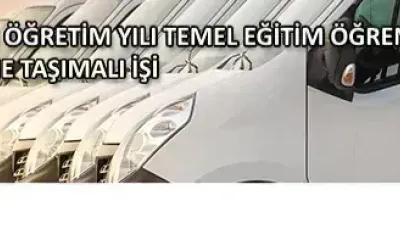 2024/2025 EĞİTİM ÖĞRETİM YILI TEMEL EĞİTİM ÖĞRENCİLERİNİN TAŞIMA MERKEZİNE TAŞIMALI İŞİ