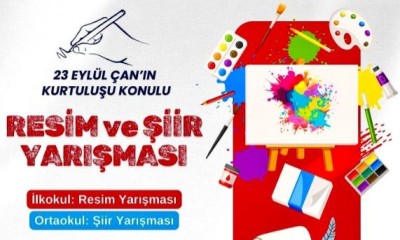 Çan Belediyesi’nden resim ve şiir yarışması