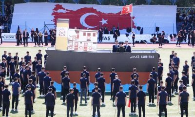 Biga’daki kutlamaların adresi İlyas Bayram Stadyumu oldu